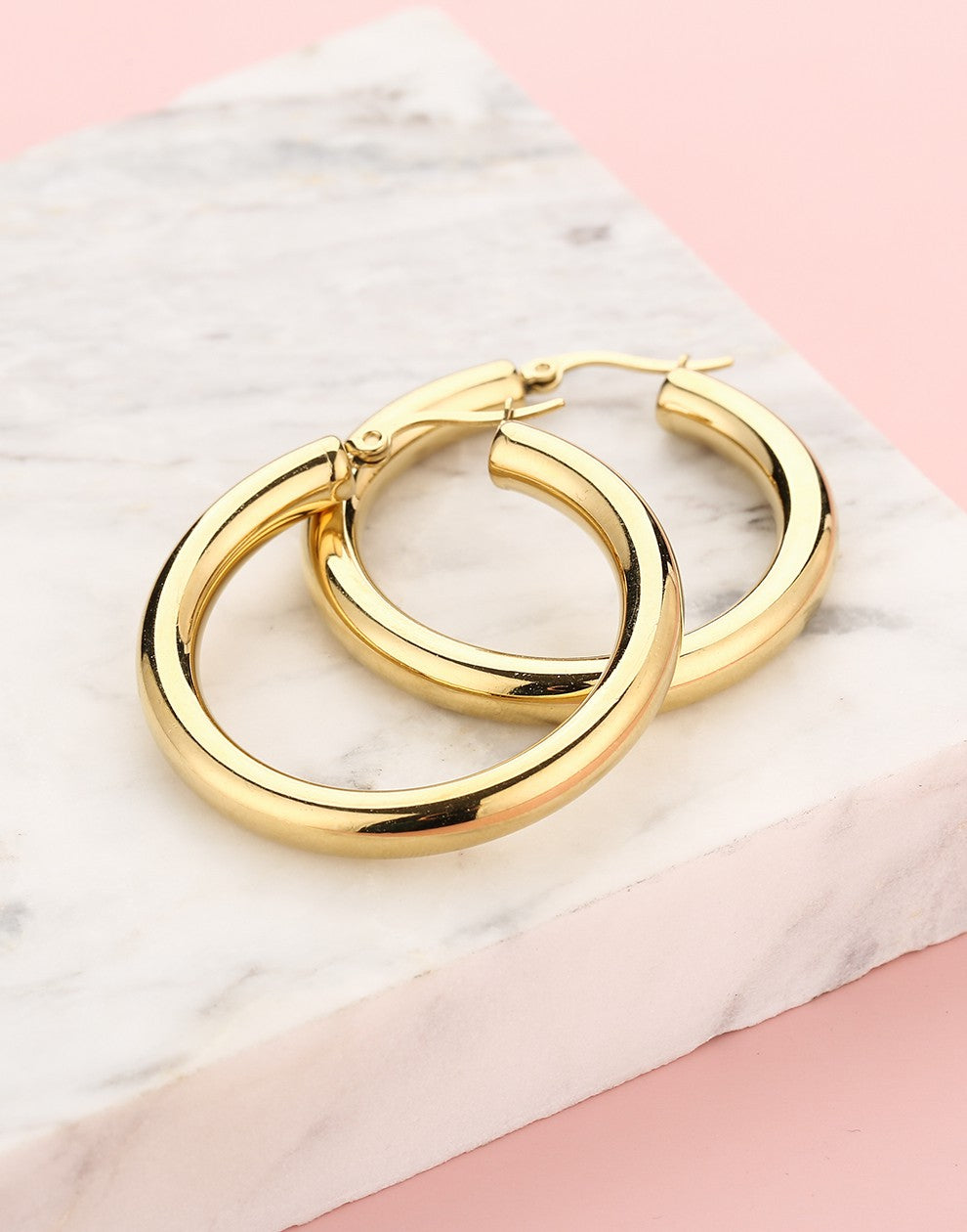 Chunky hoops 30mm goudkleurig