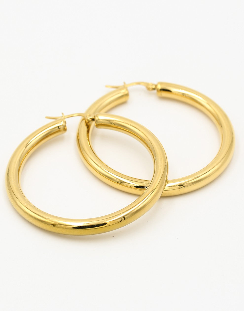 Chunky hoops 40mm goudkleurig