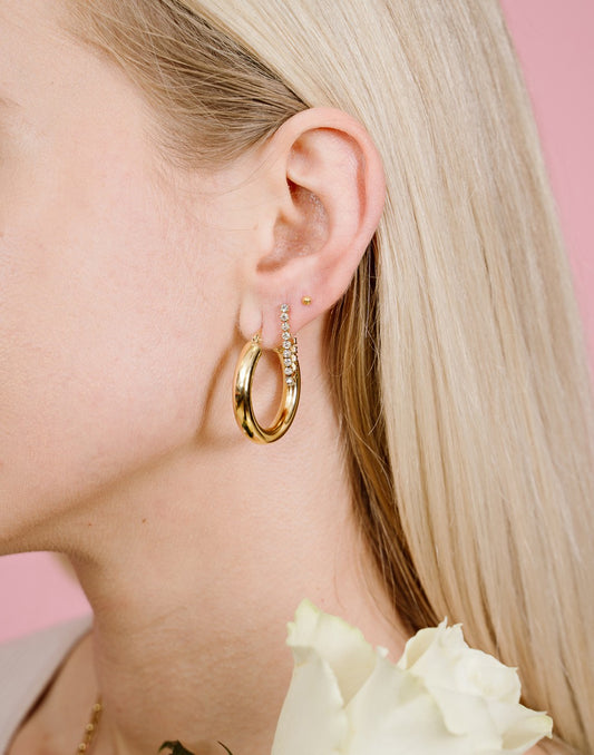 Chunky hoops 20mm goudkleurig