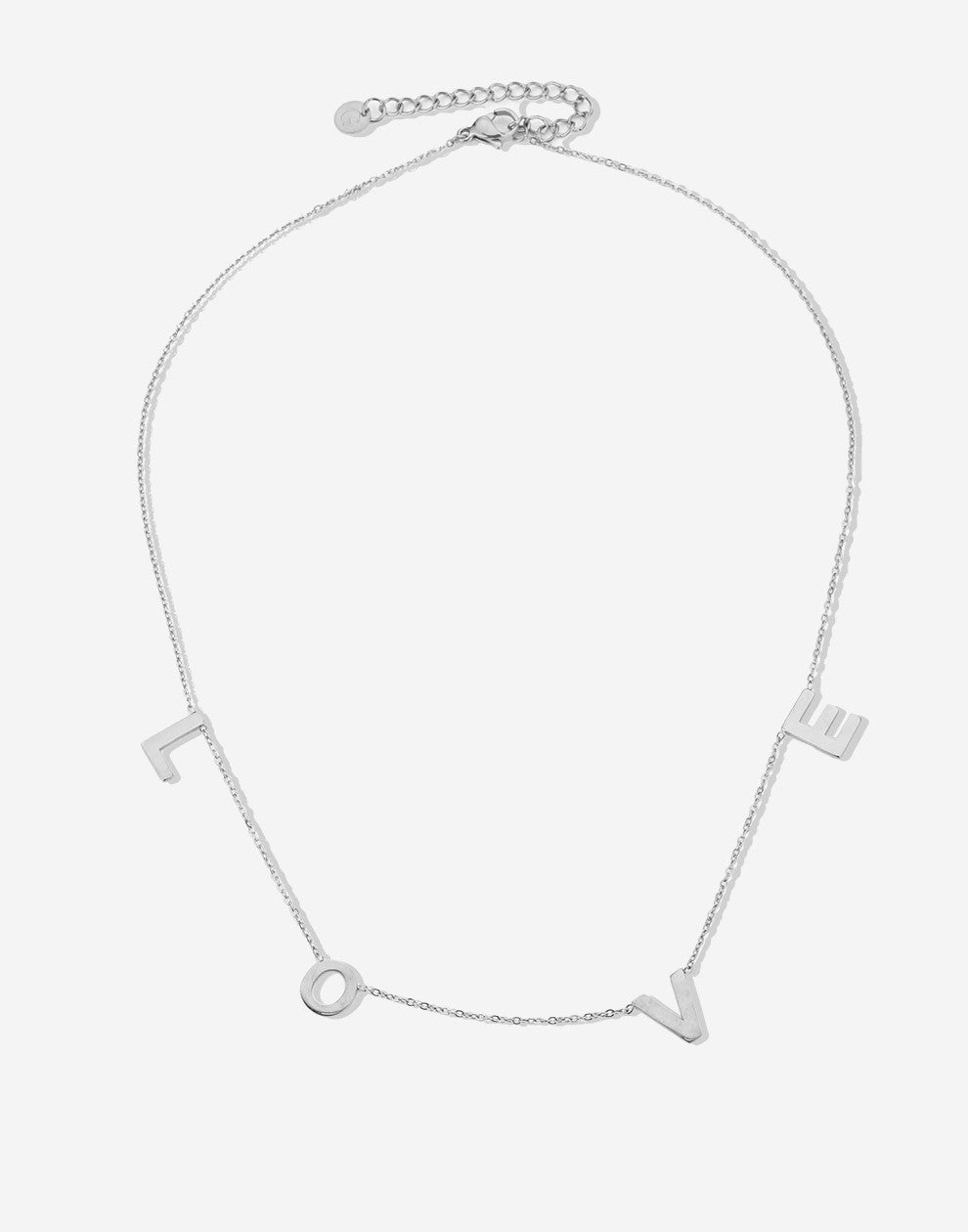 Love ketting zilverkleurig