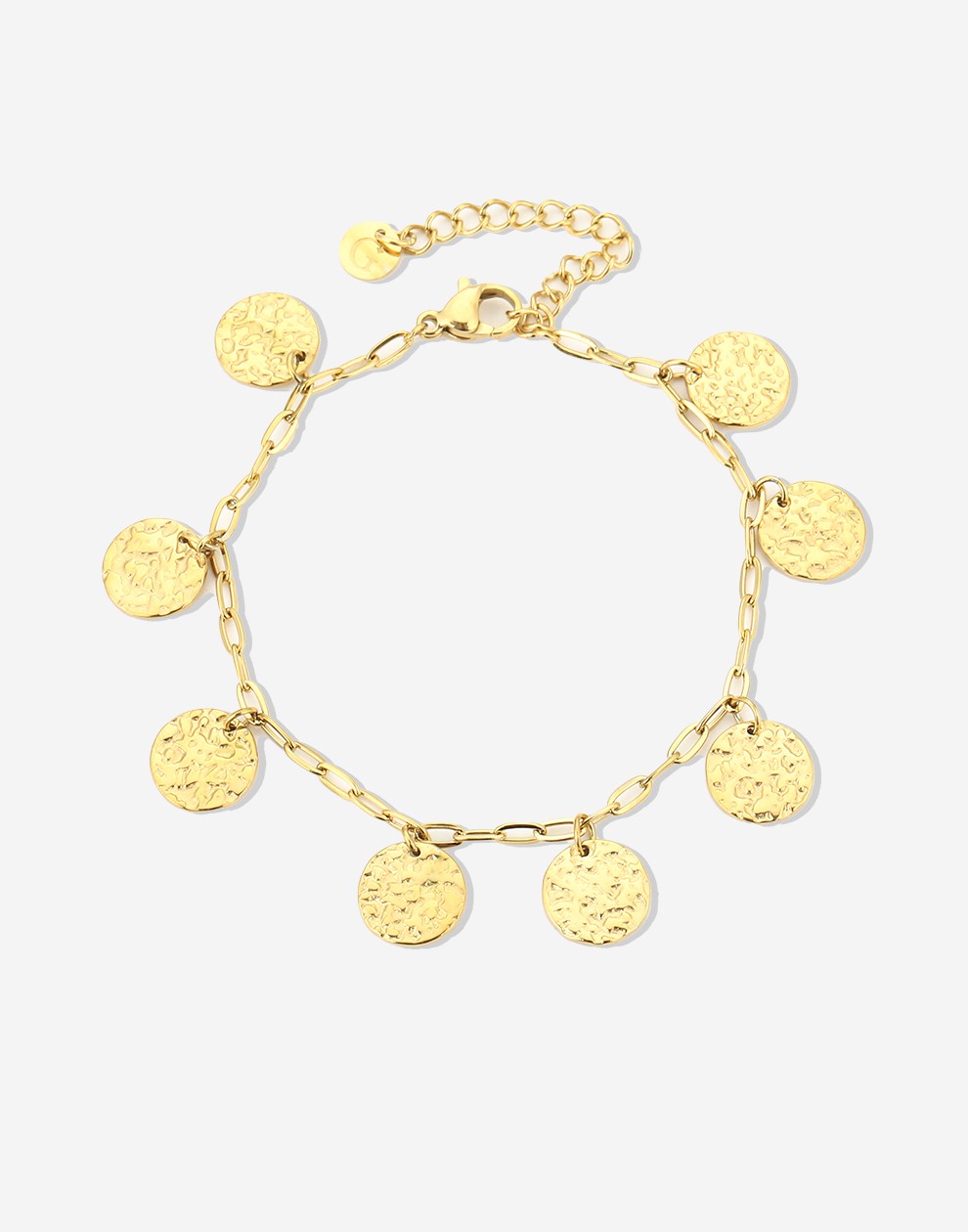 Bracelet with gold-colored coins