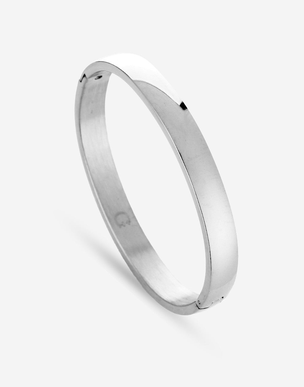 Chunky bangle zilverkleurig