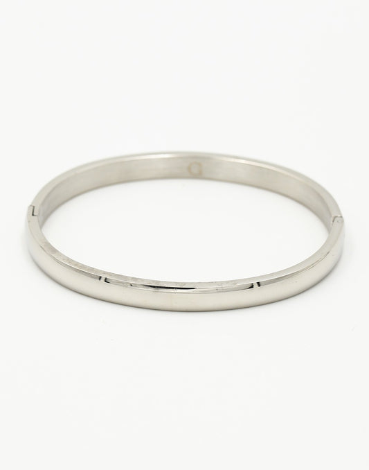 Bangle breed zilverkleurig