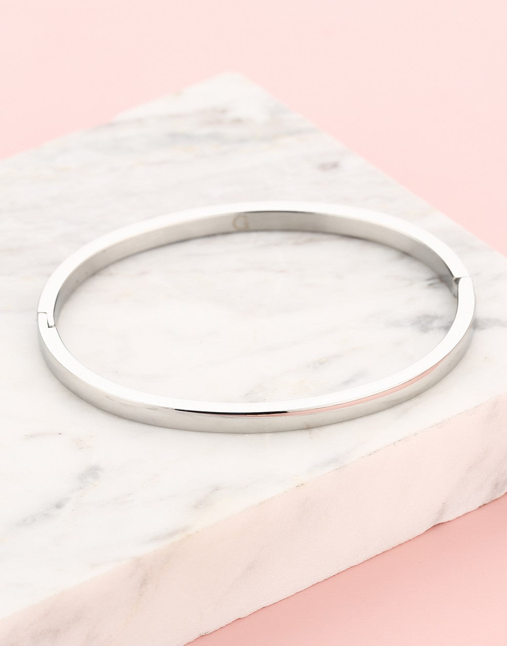 Klassieke bangle zilverkleurig