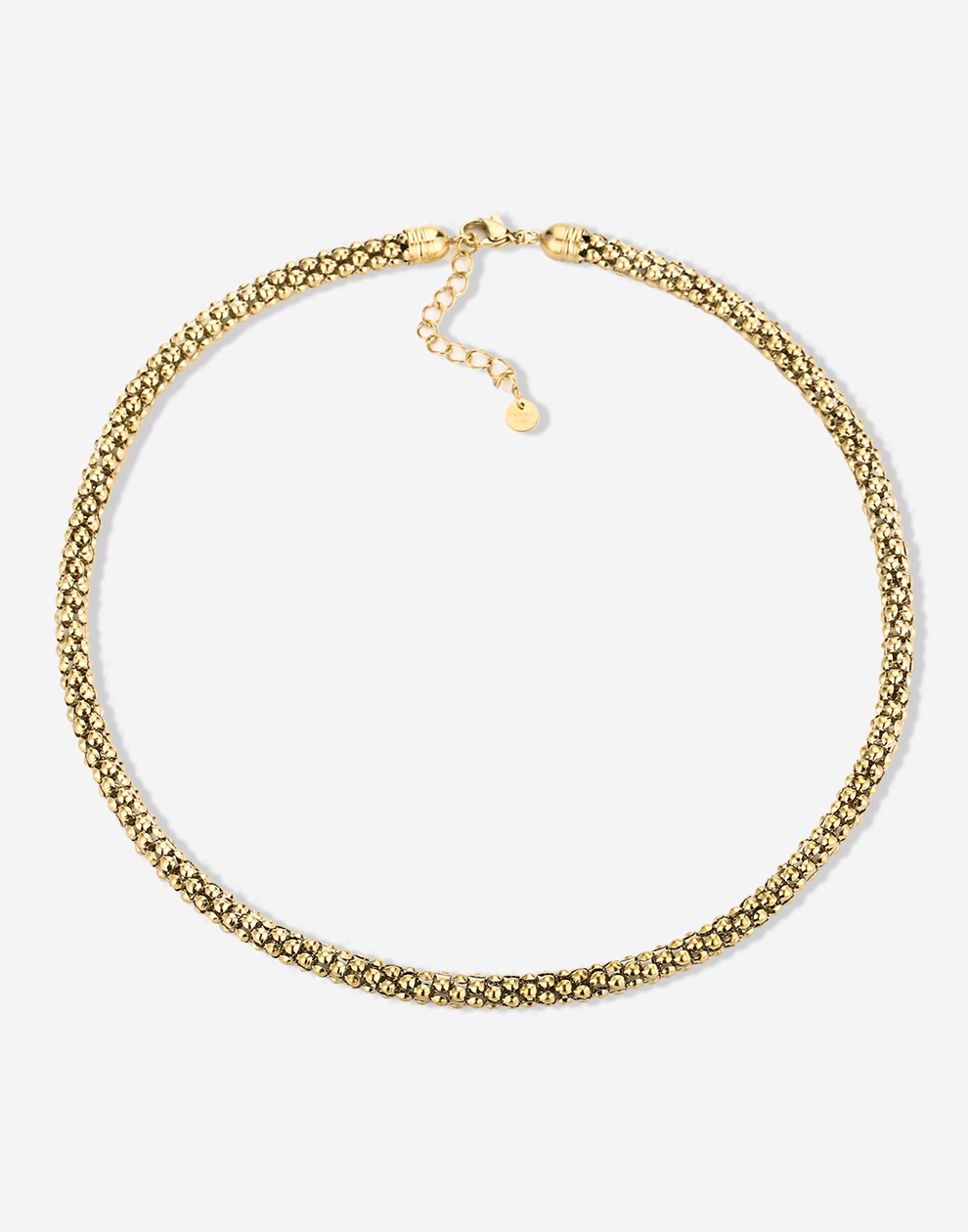 Gold-colored snake chain
