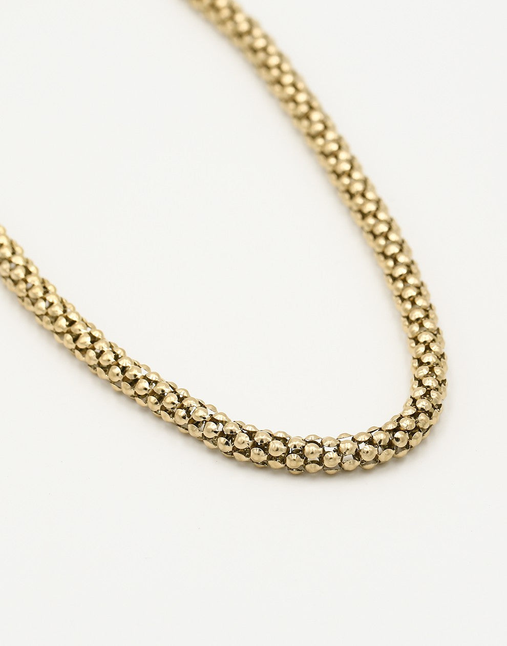 Slangen ketting goudkleurig