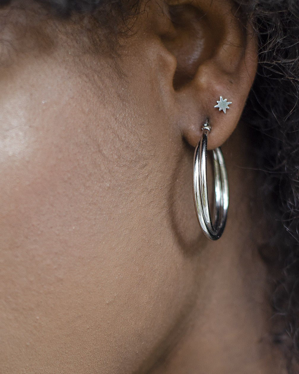 Studs morningstar zilverkleurig