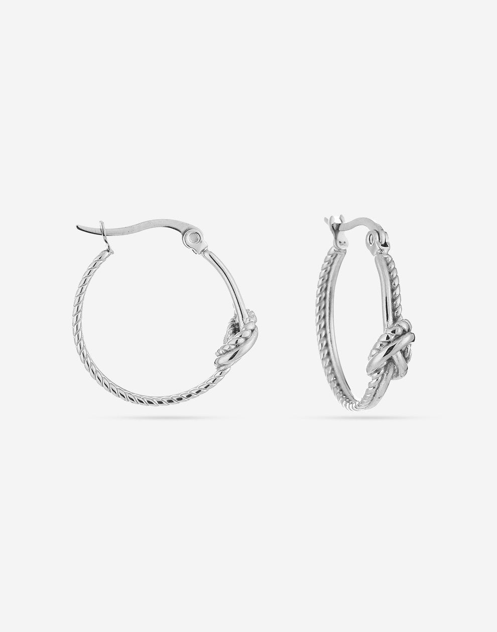 Hoops knoop zilverkleurig