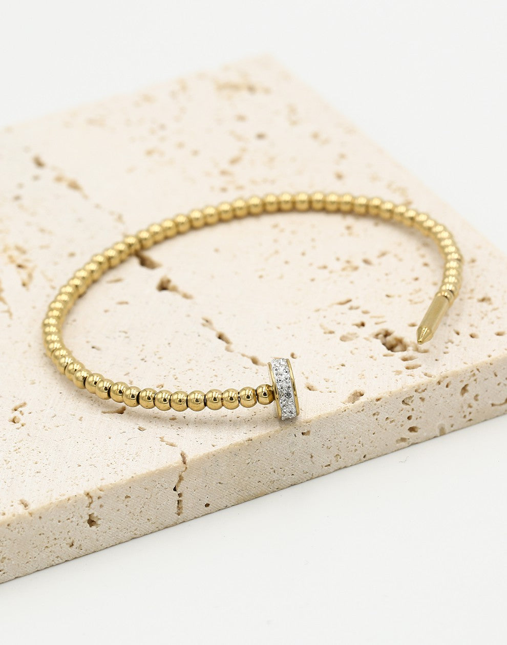 spijker armband goudkleurig