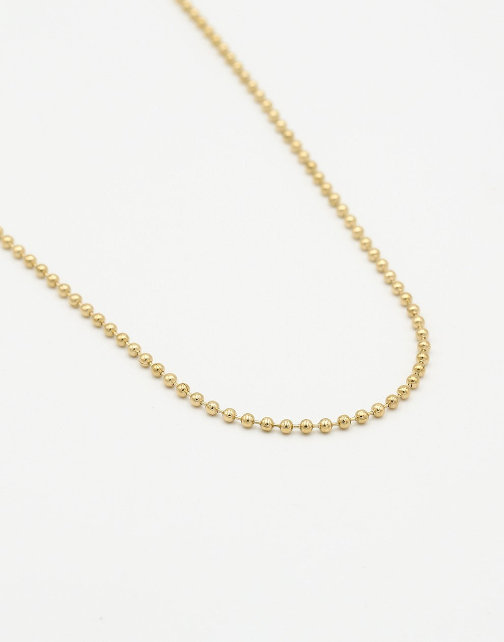 Ketting bolletjes goudkleurig