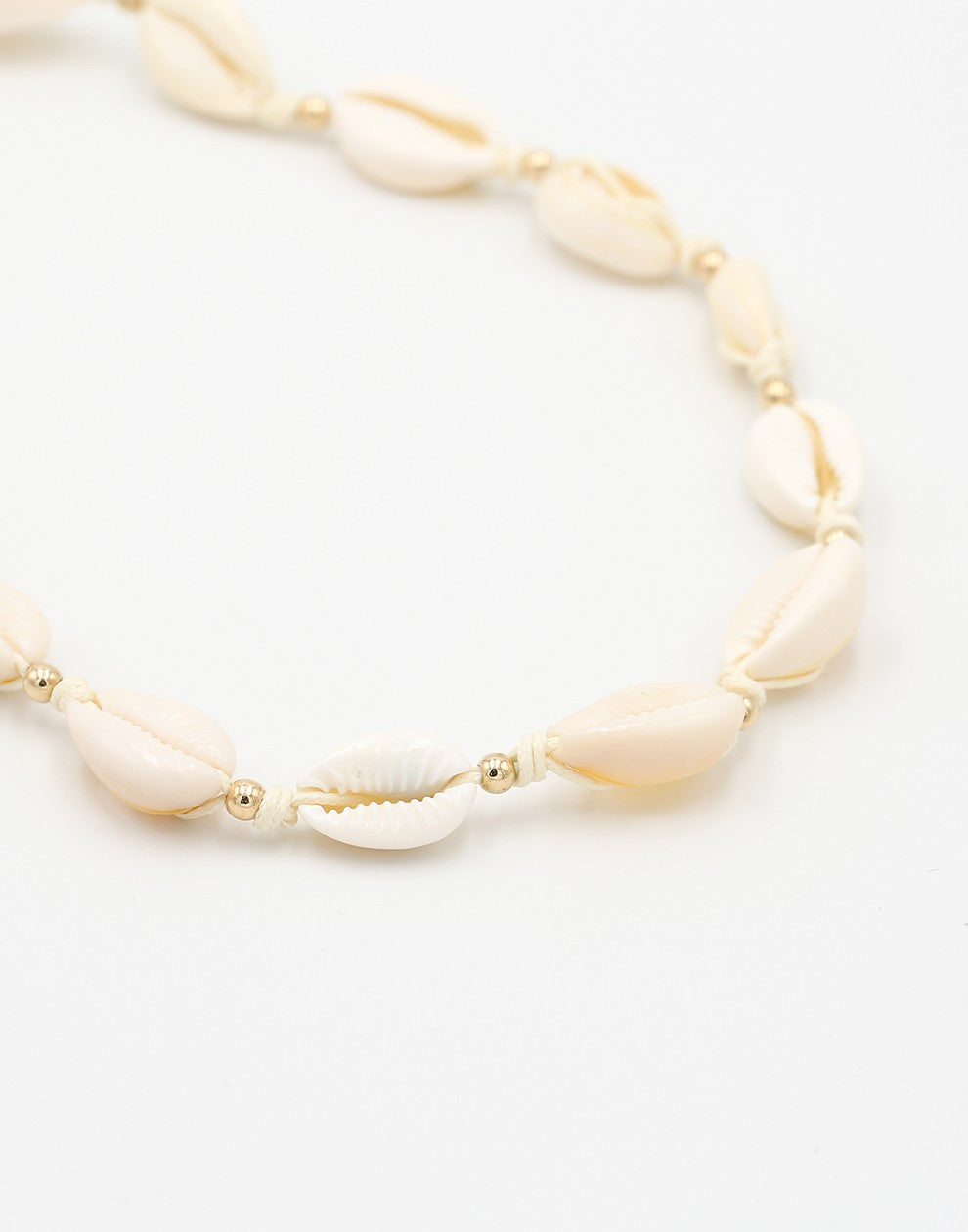 Schelpenketting beige
