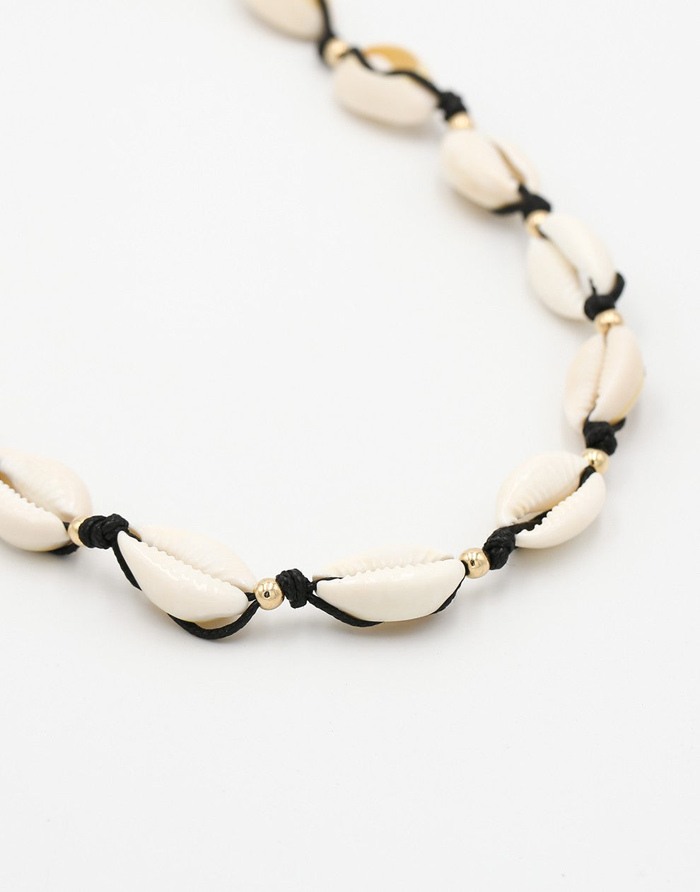 Schelpenketting zwart