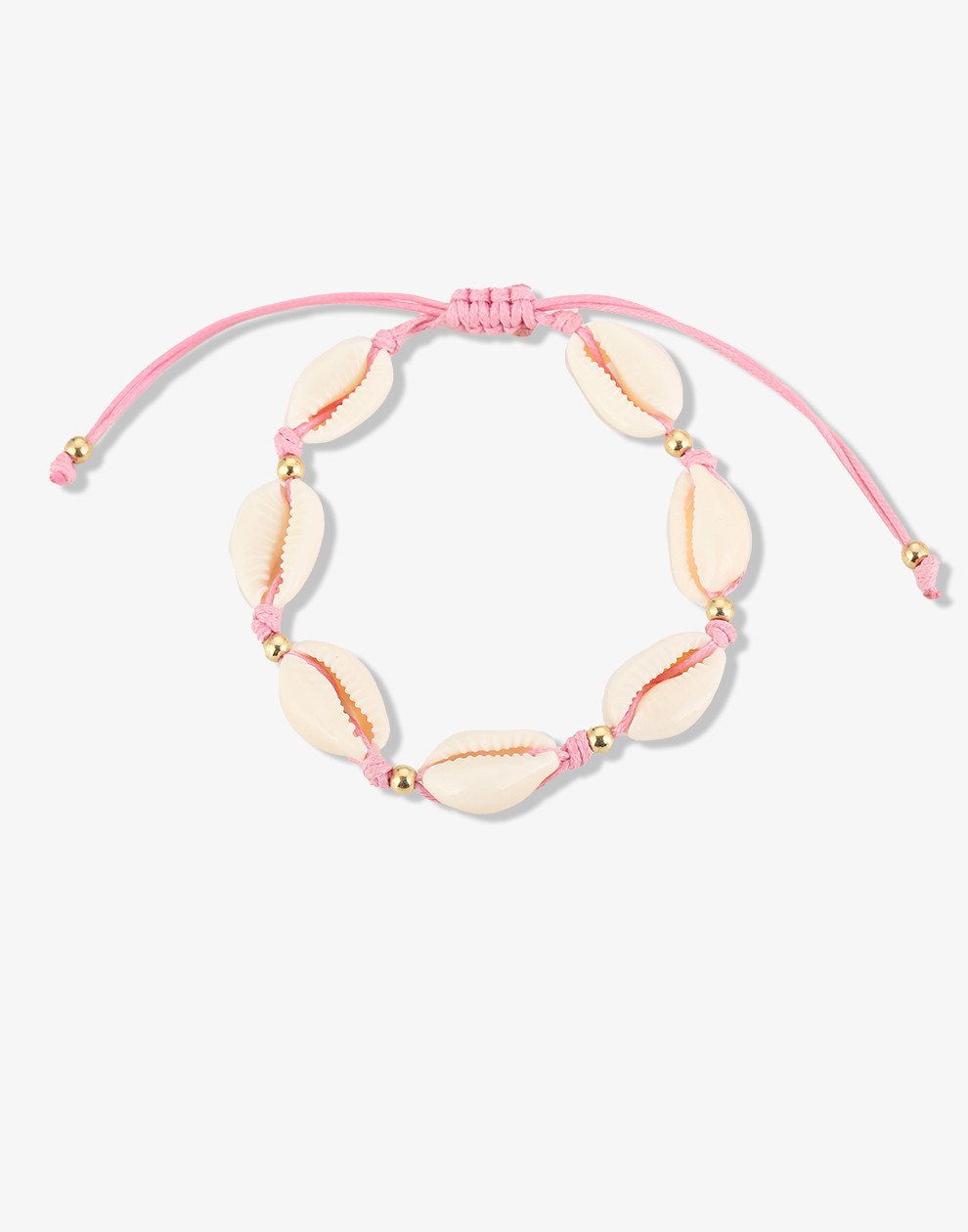 schelpenarmband roze