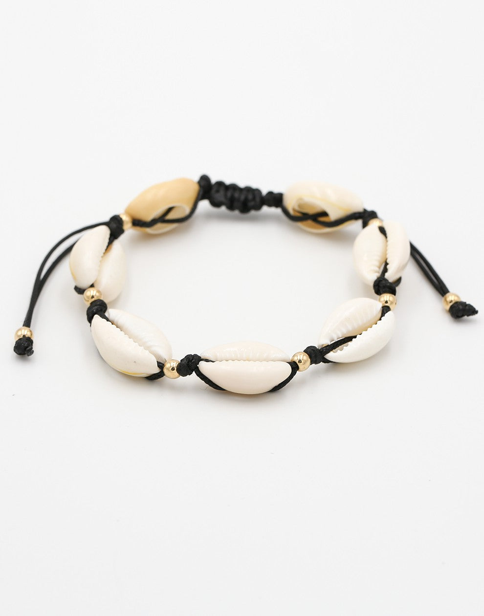 schelpenarmband zwart