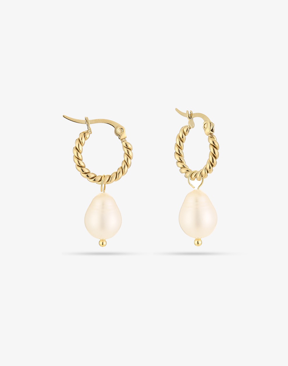 earrings with large pearl