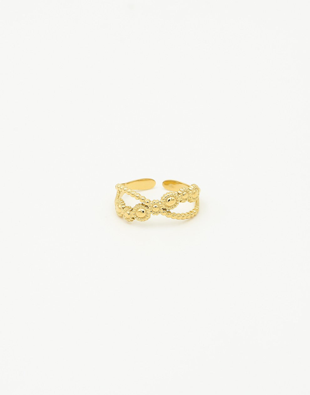 Ring tribal goudkleurig