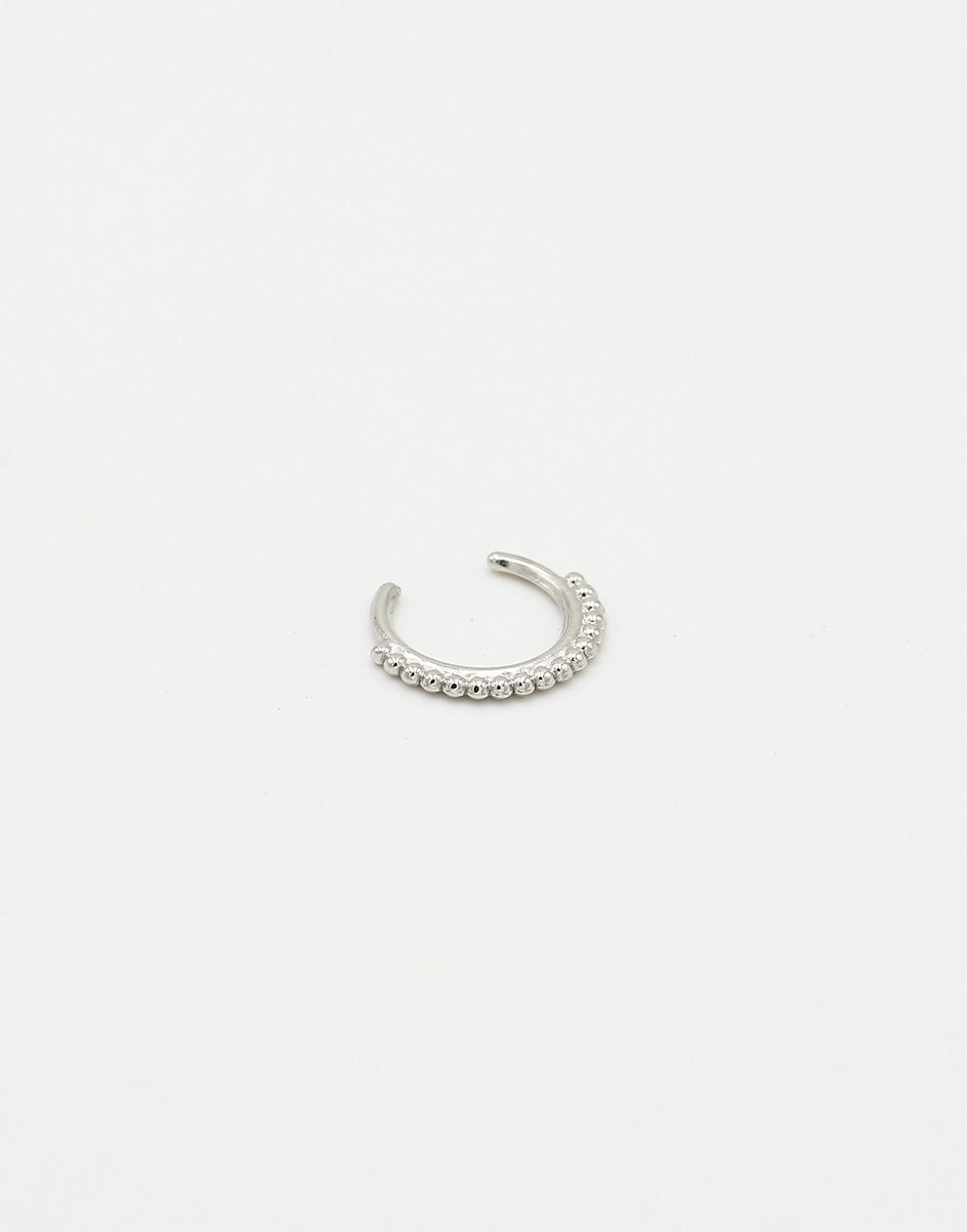 earcuff bolletjes zilverkleurig