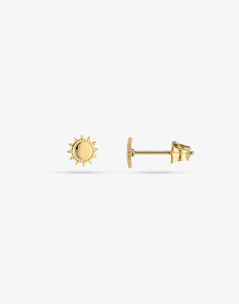 gold-colored sun stud
