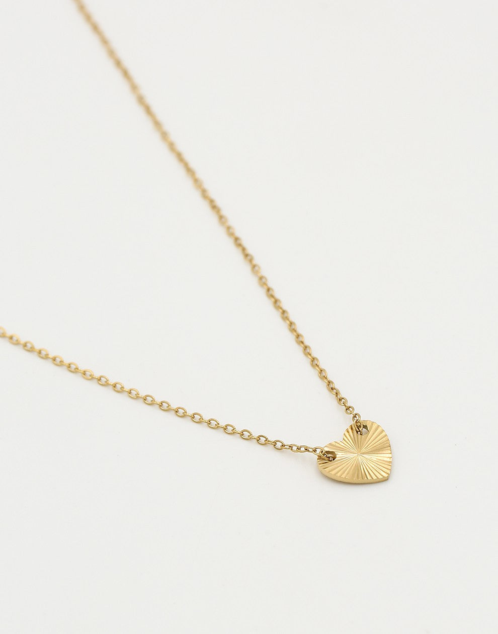 ketting glinster hartje goudkleurig