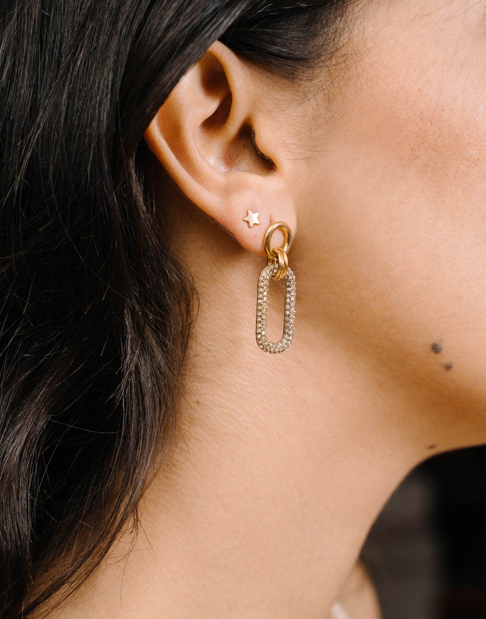 Studs star gold-colored