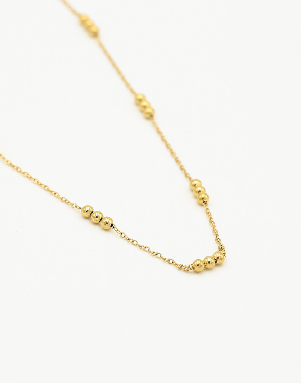 Ketting triple balls gold