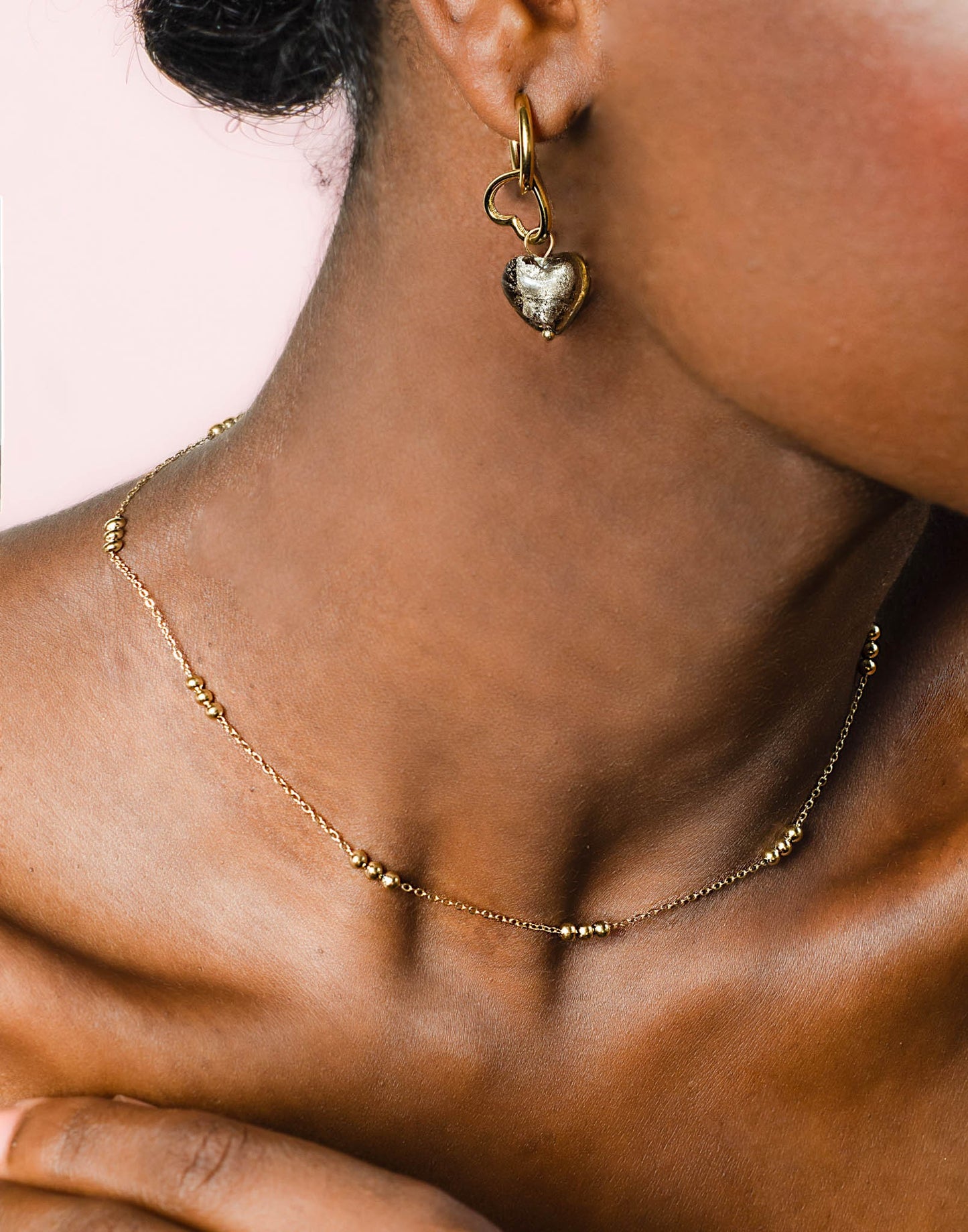 Ketting triple balls gold