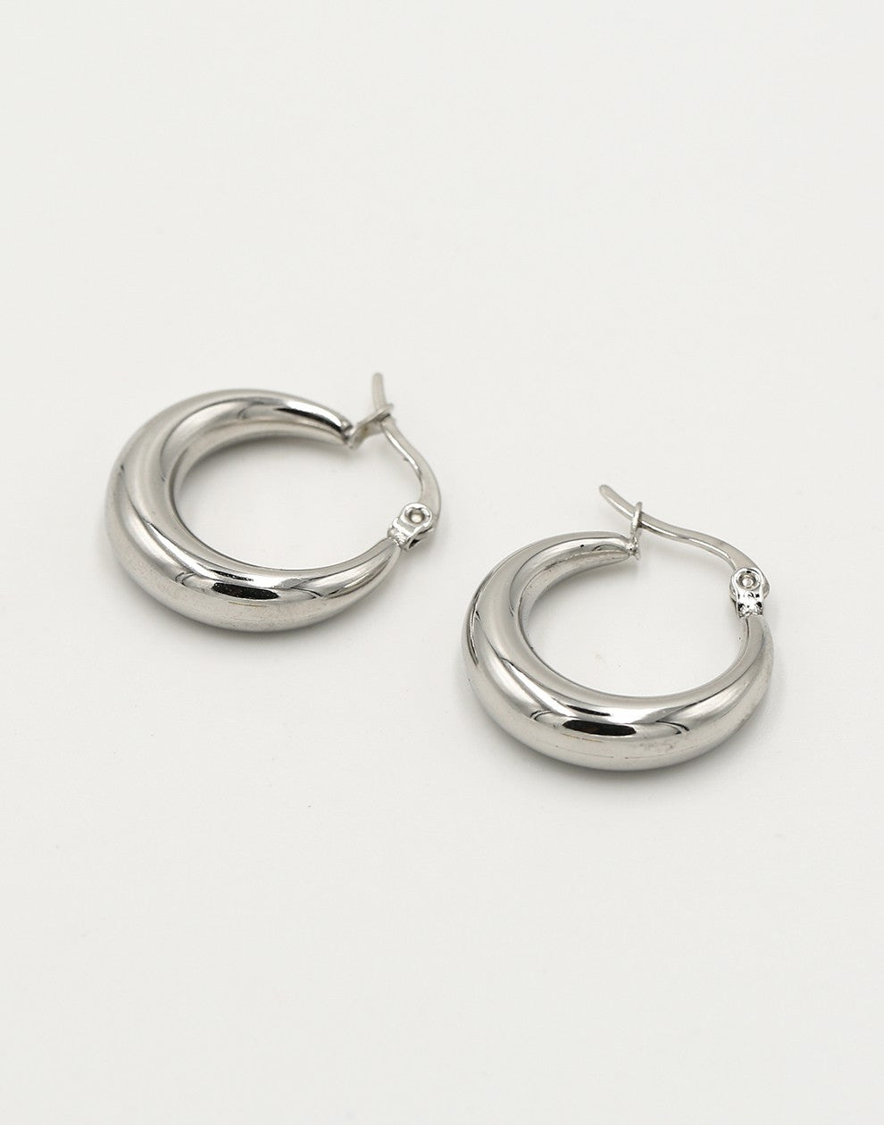 Basic Earrings 22mm silver-colored
