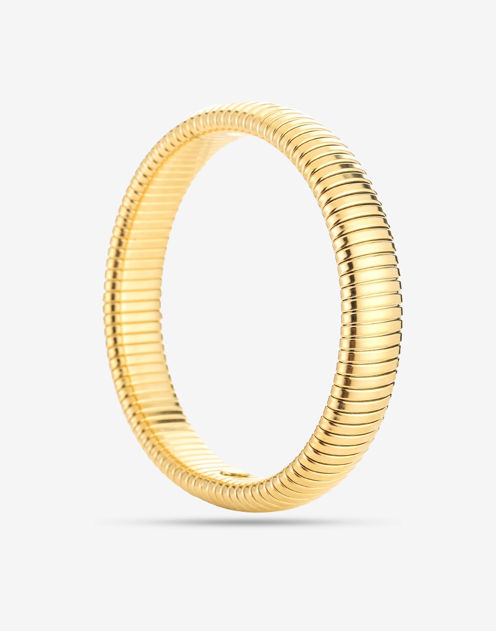 Gold-colored stretch bracelet