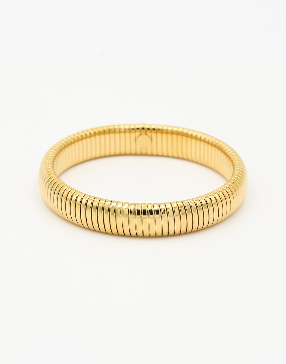 Gold-colored stretch bracelet