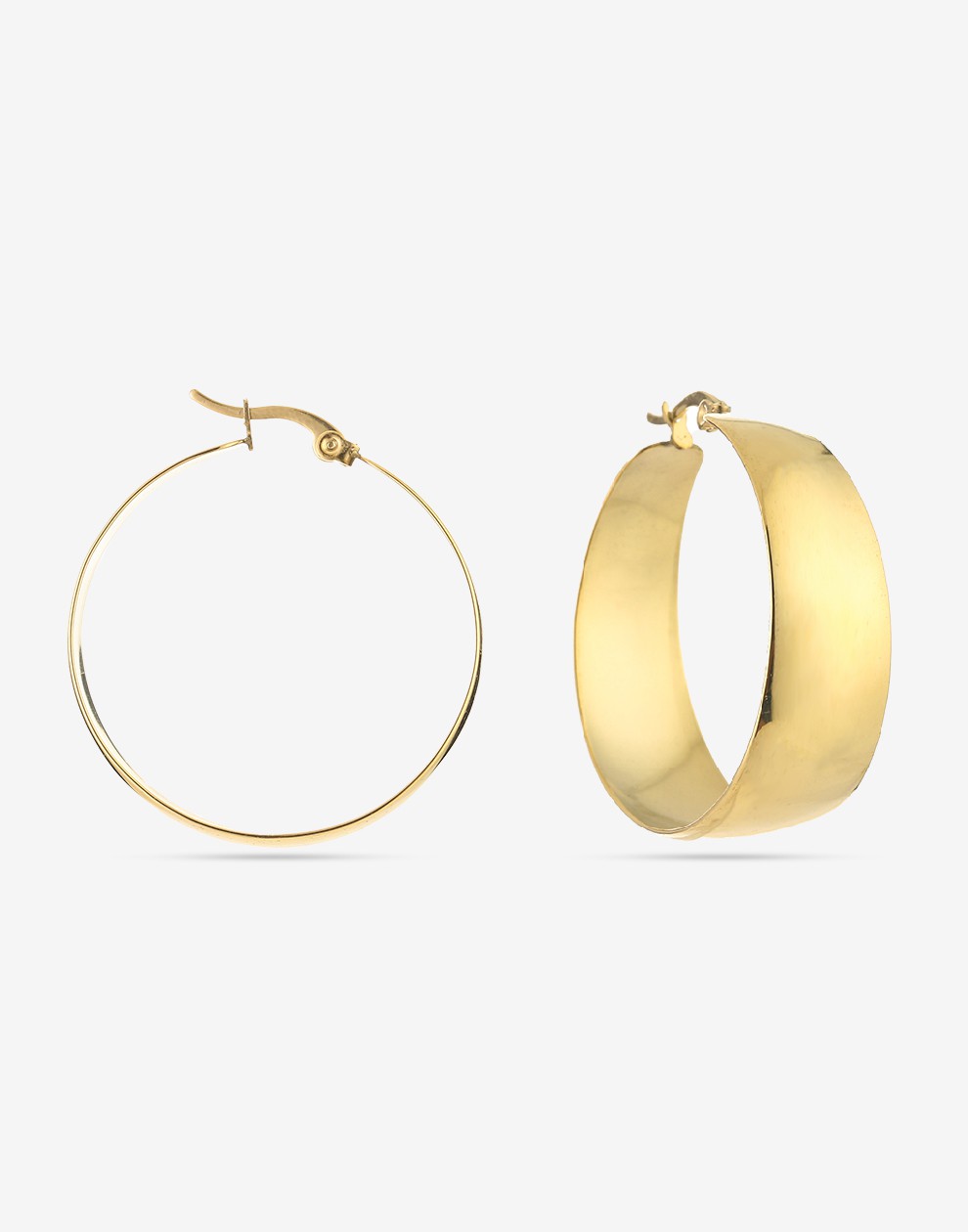 Thick hoop goudkleurig