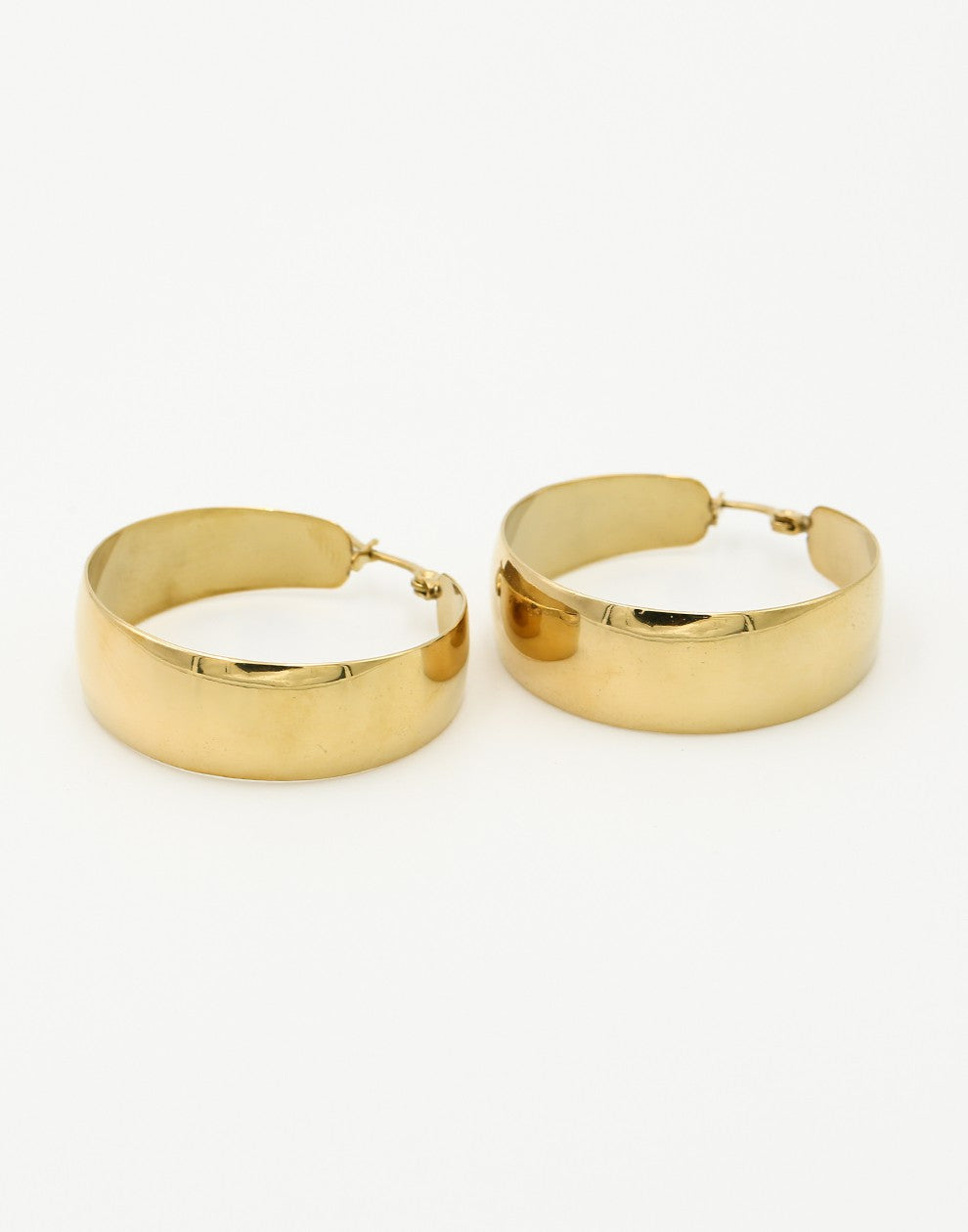 Thick hoop goudkleurig