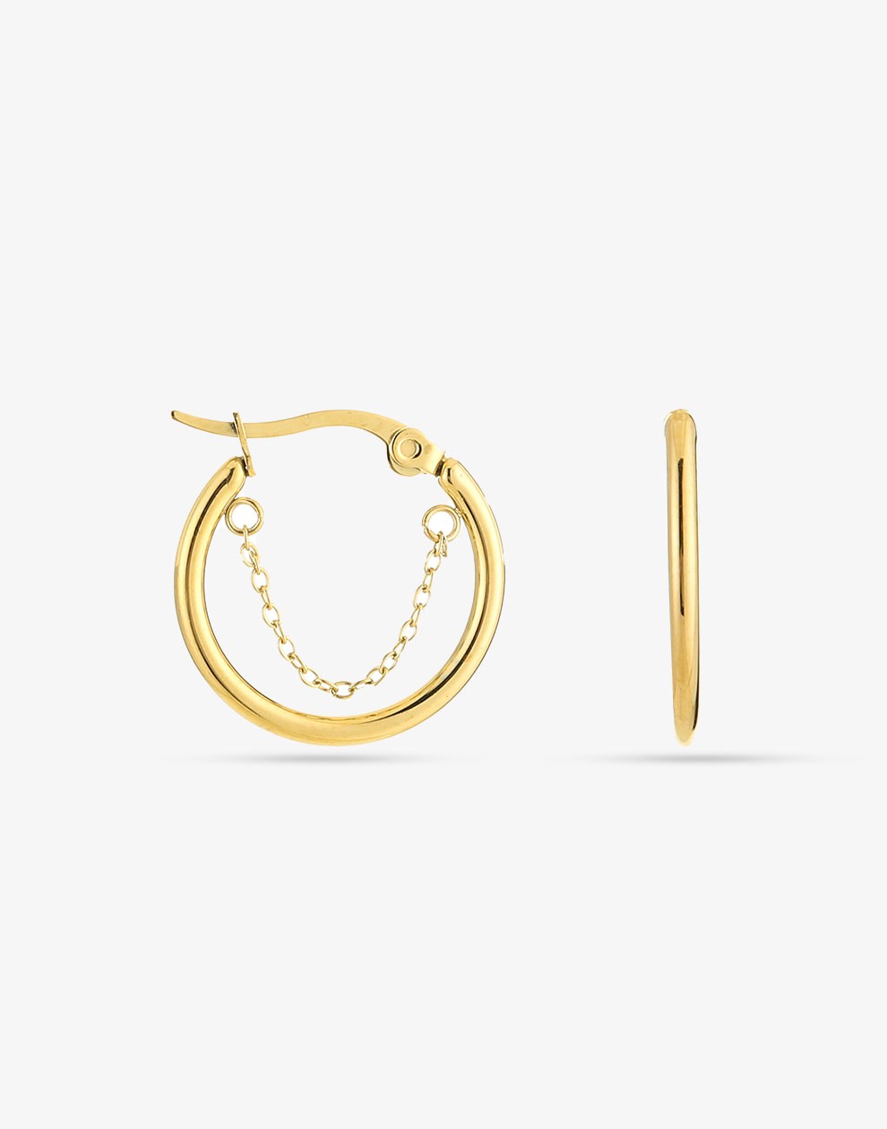 creole with chain gold-colored
