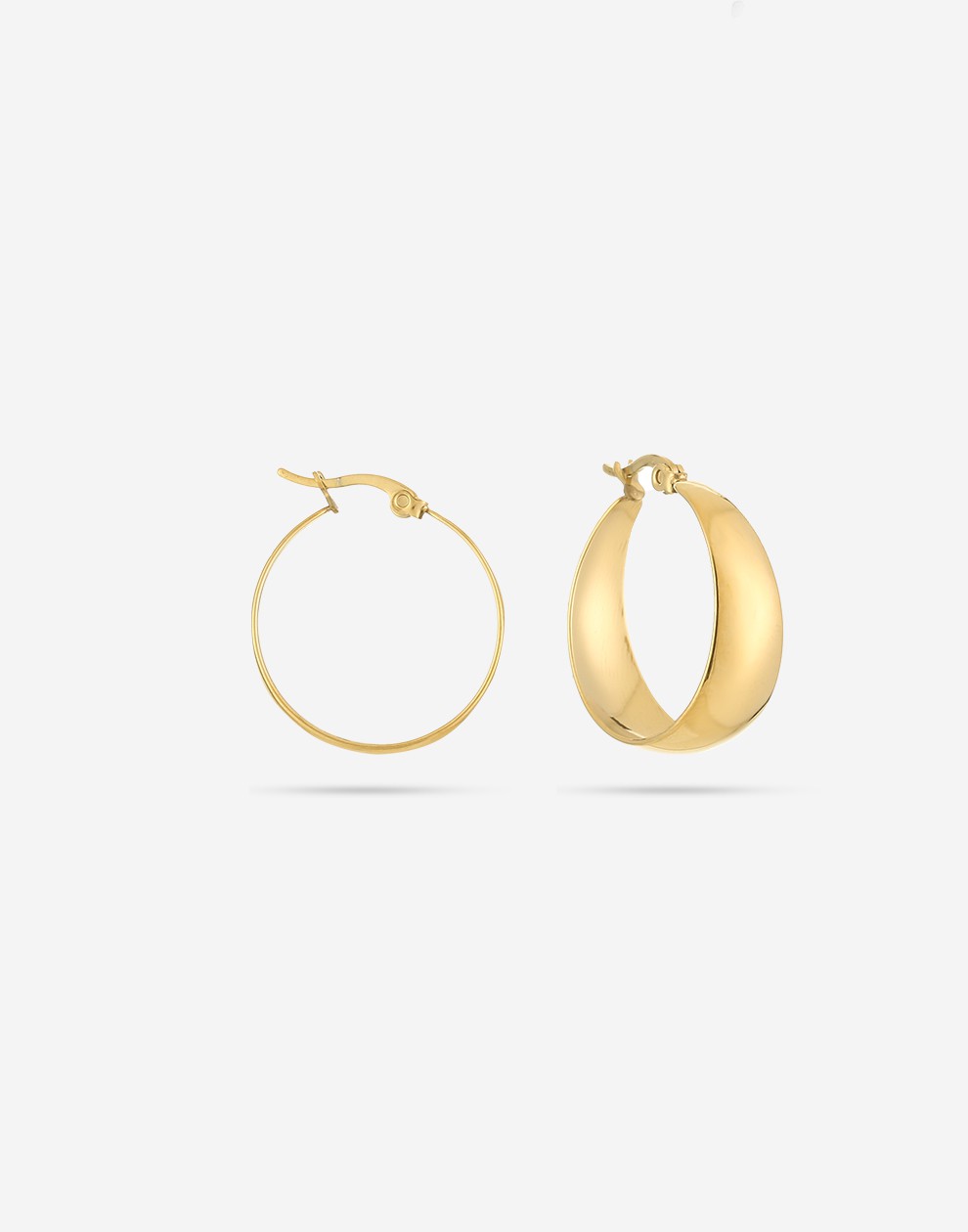 Thick hoop 25mm goudkleurig