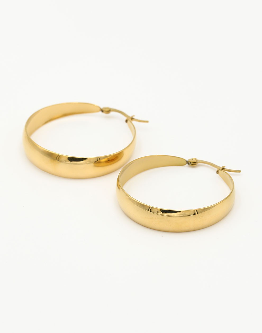 Thick hoop 40mm goudkleurig
