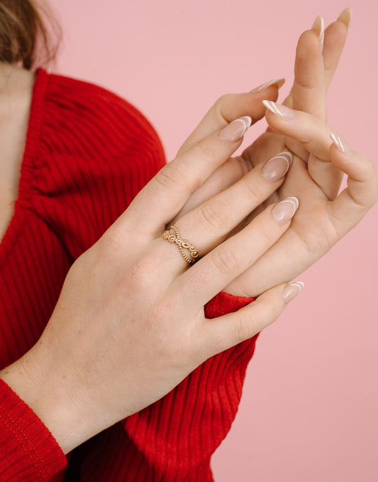 Ring tribal gold-colored