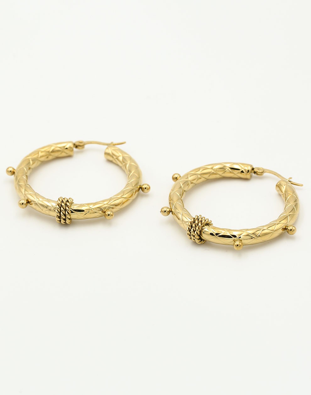 Structuur hoops tribal goudkleurig