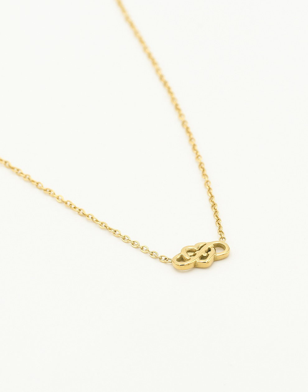 Ketting love infinity goudkleurig
