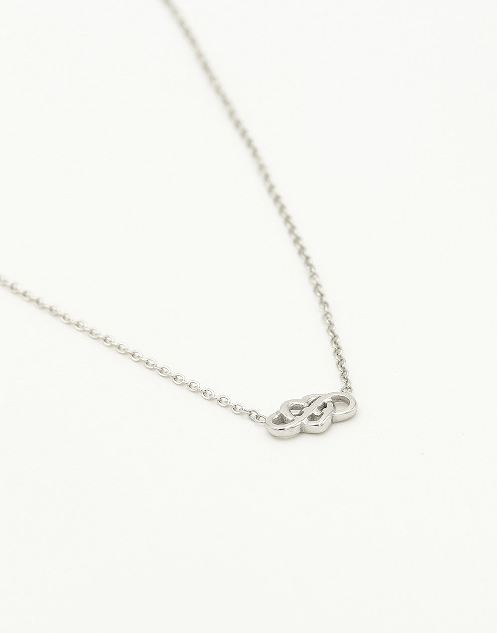Ketting love infinity zilverkleurig
