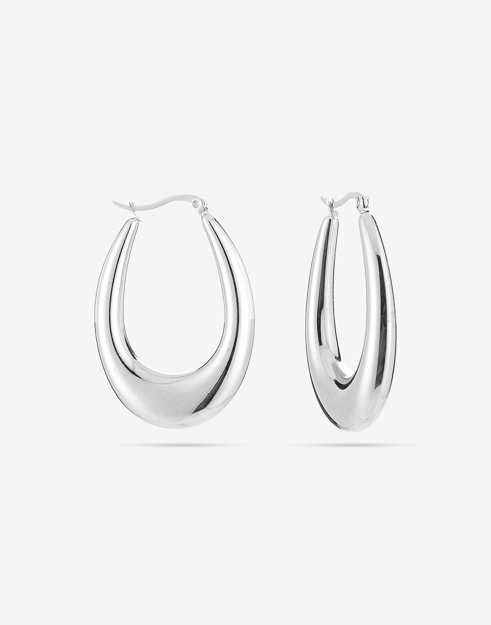 vintage hoops zilverkleurig