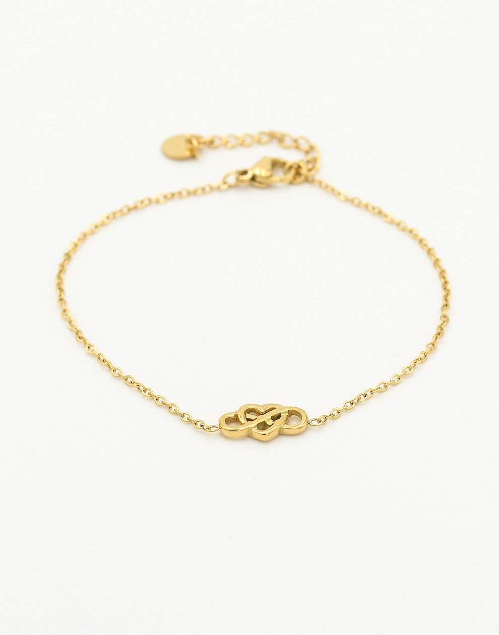 Armband love infinity goudkleurig