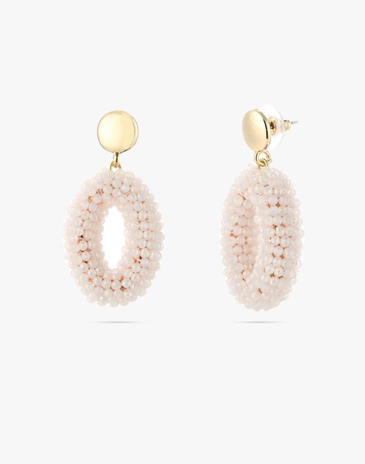 oorbellen witte steentjes