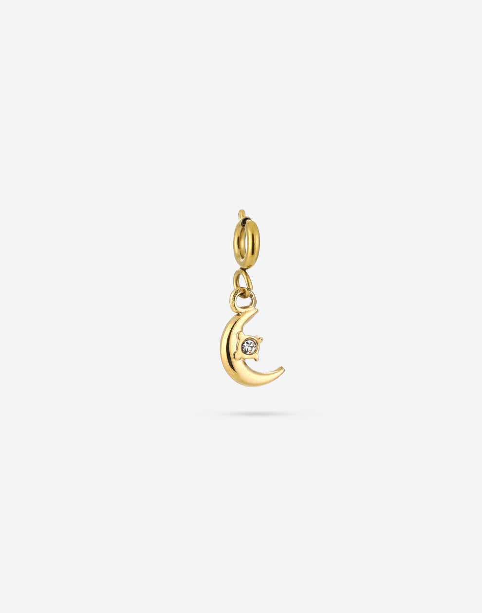 Loose gold-colored moon charm