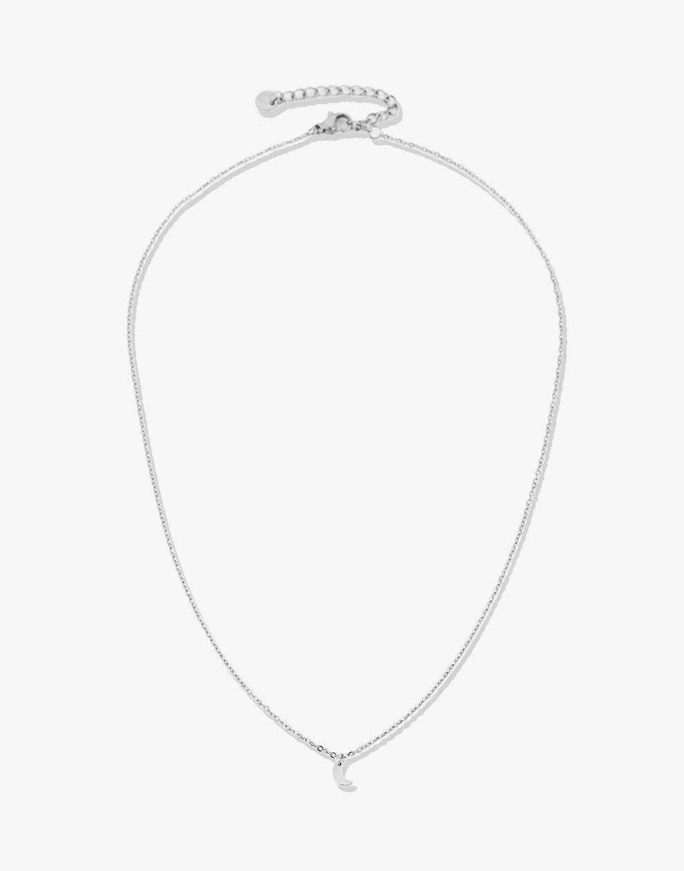 Kleine ketting maan zilverkleurig