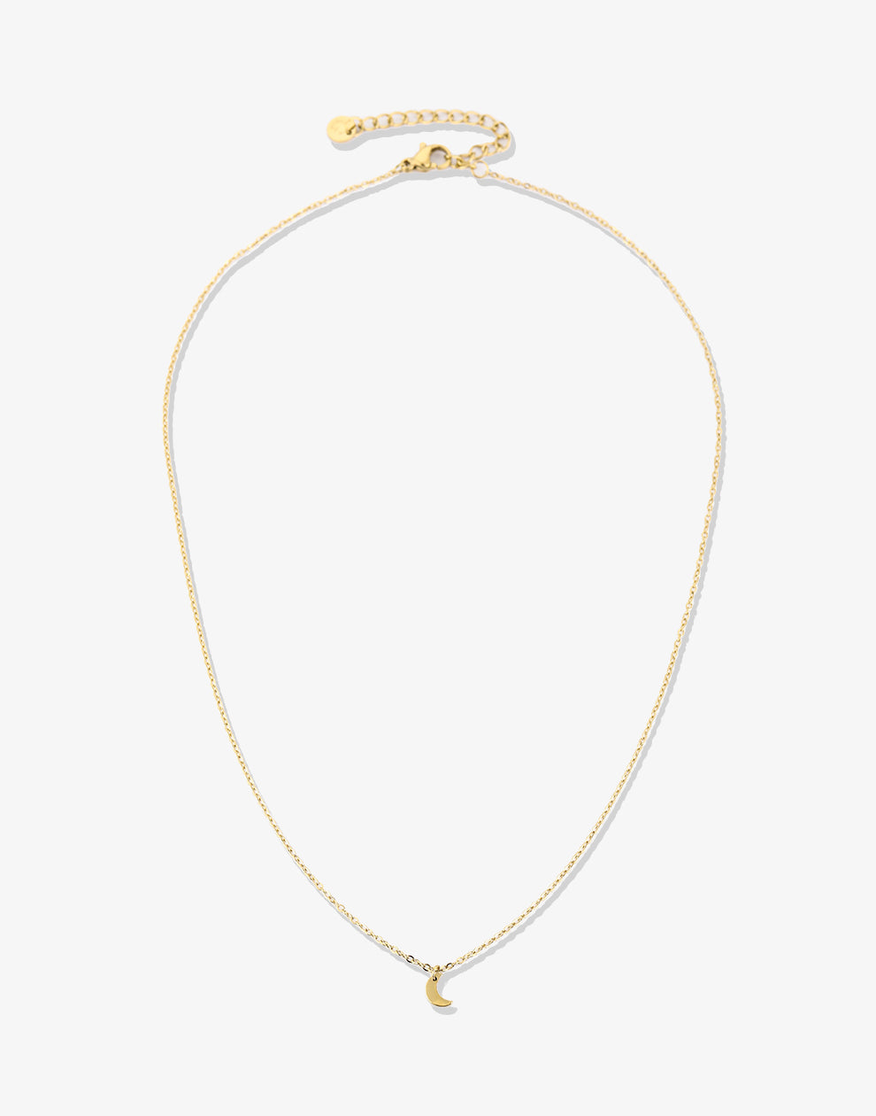 Ketting kleine maan goudkleurig