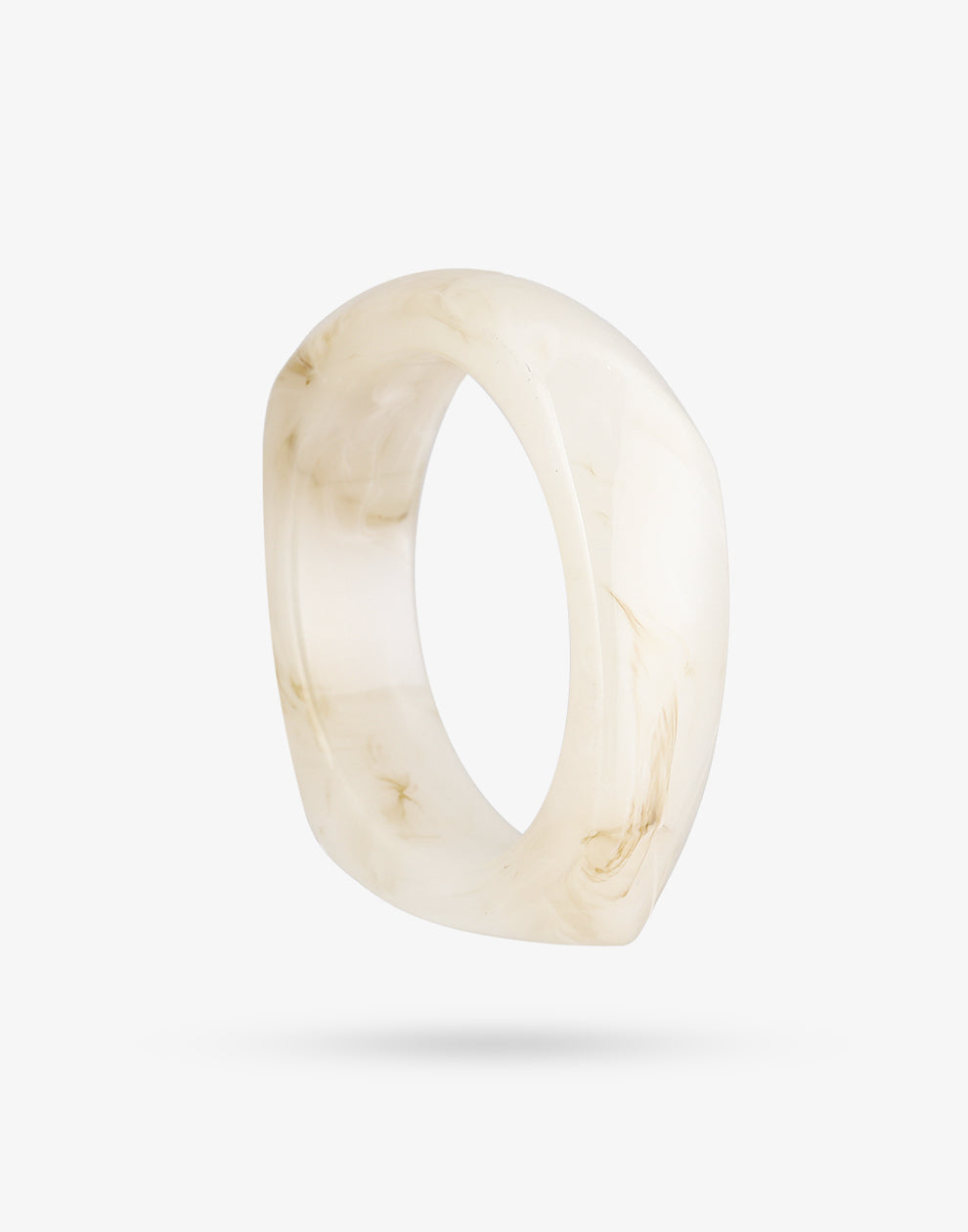Statement bangle beige