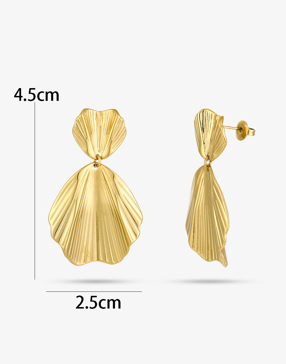 statement oorhangers goudkleurig