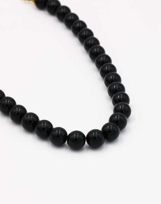 Zwarte kralenketting