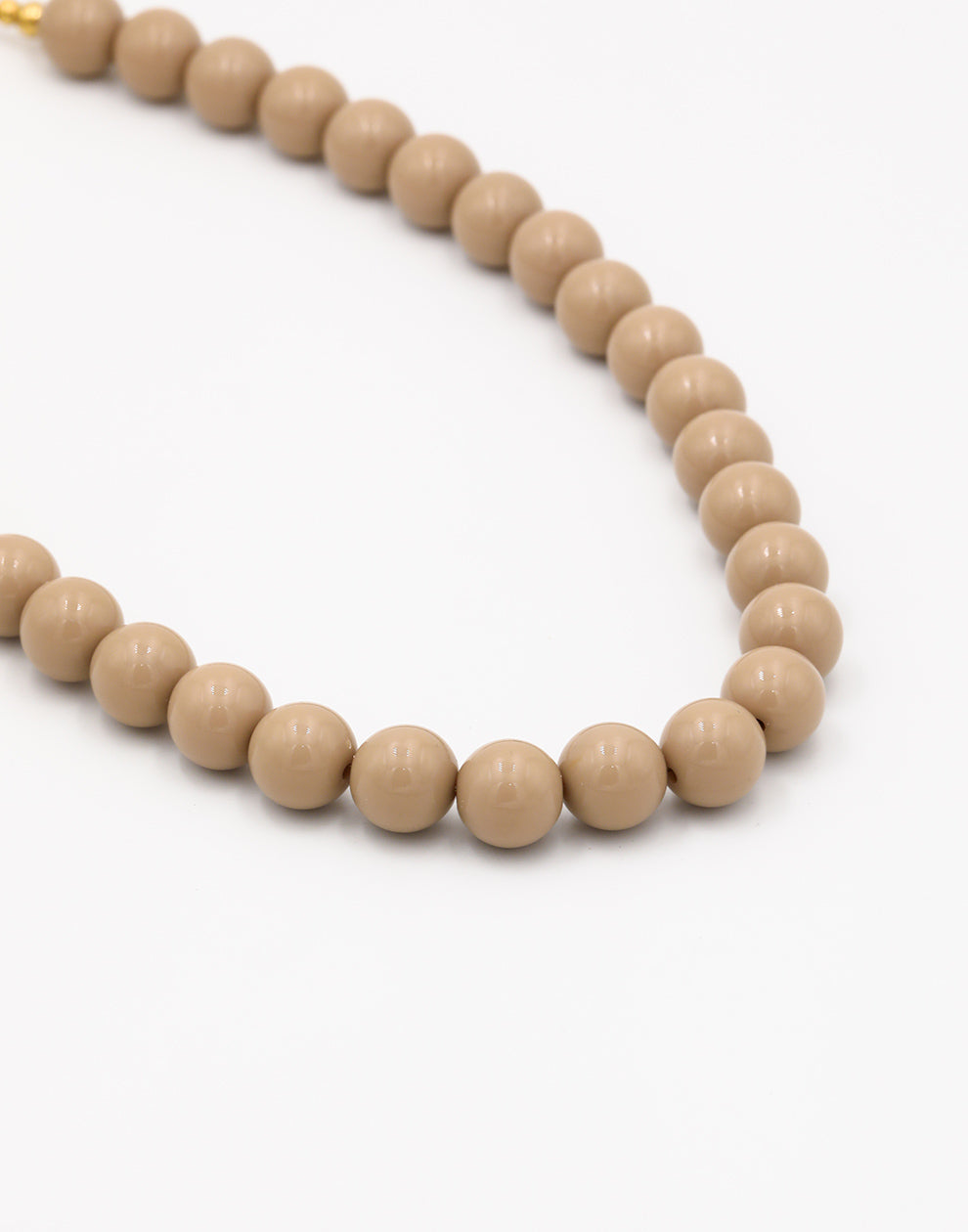 Beige kralenketting
