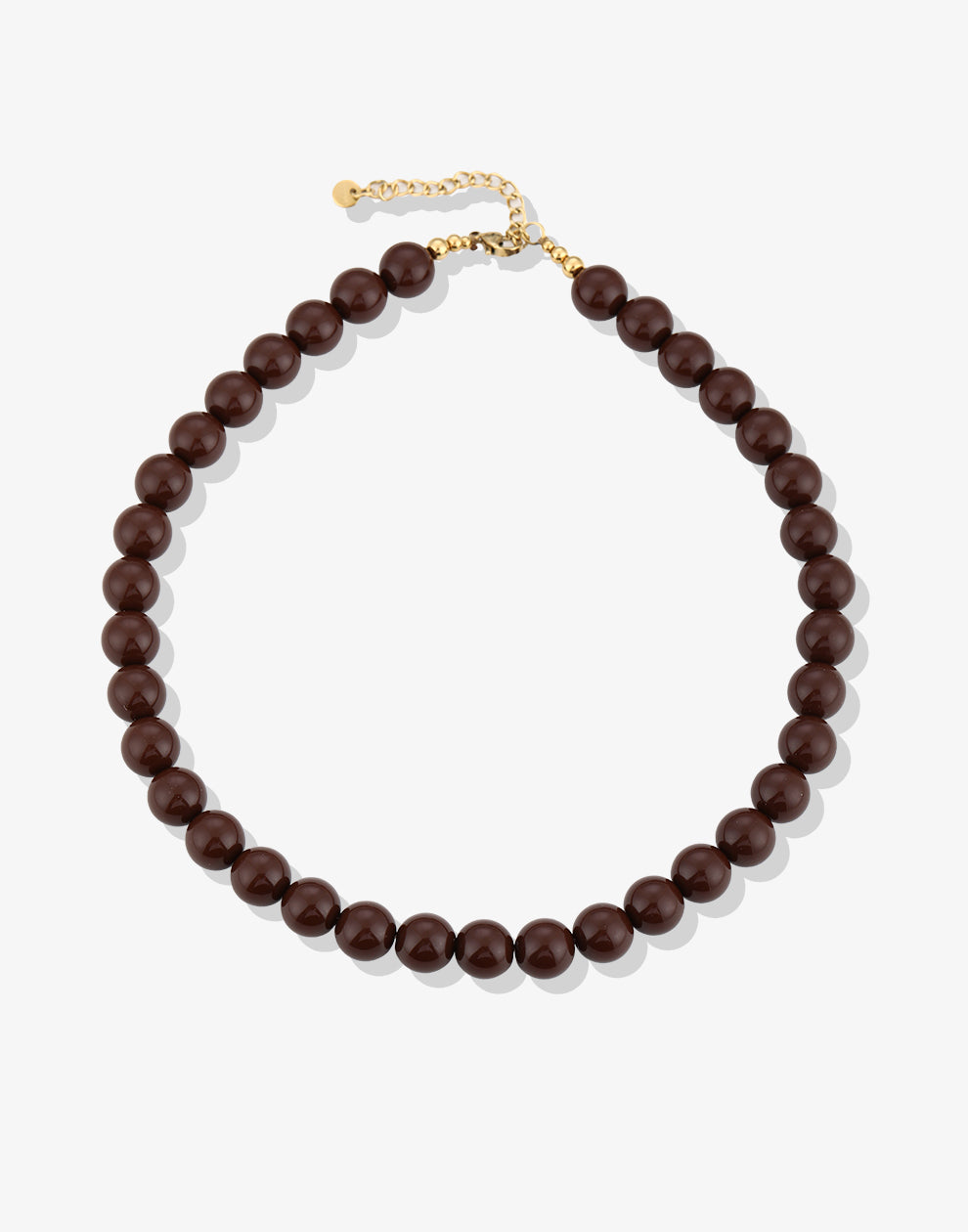 Bruine kralenketting