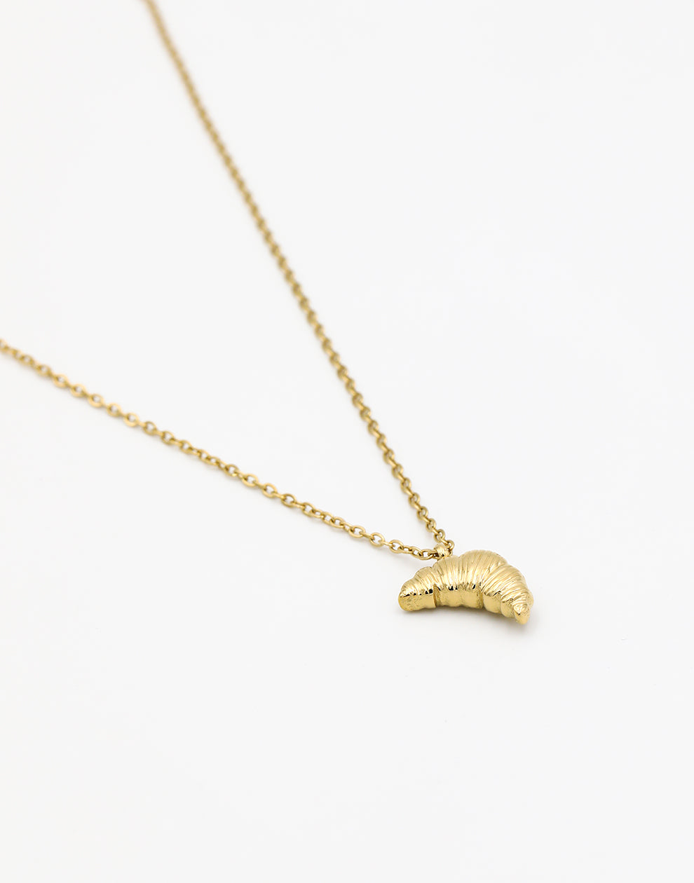 Ketting croissant goudkleurig